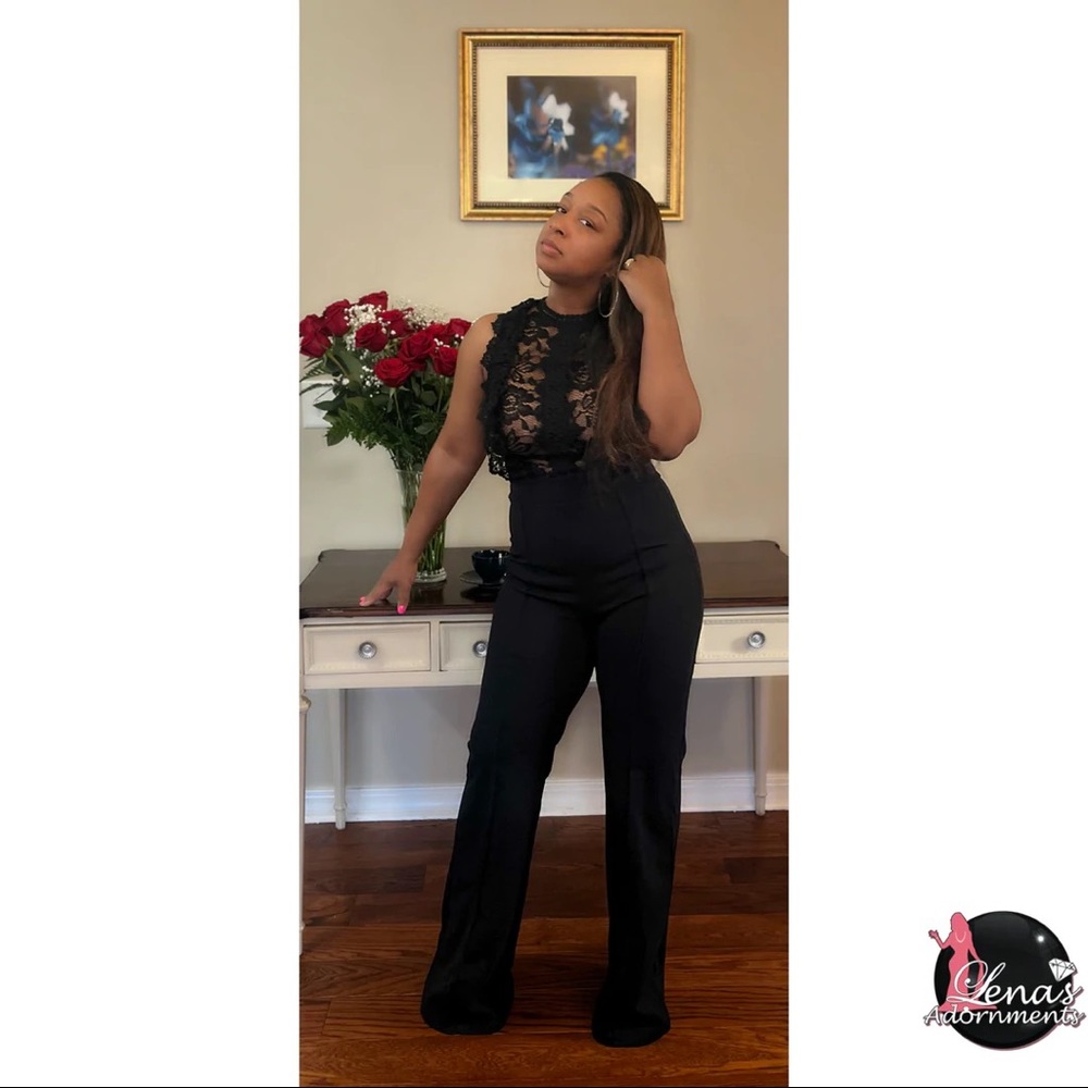 Beautiful black sheer jumpsuit